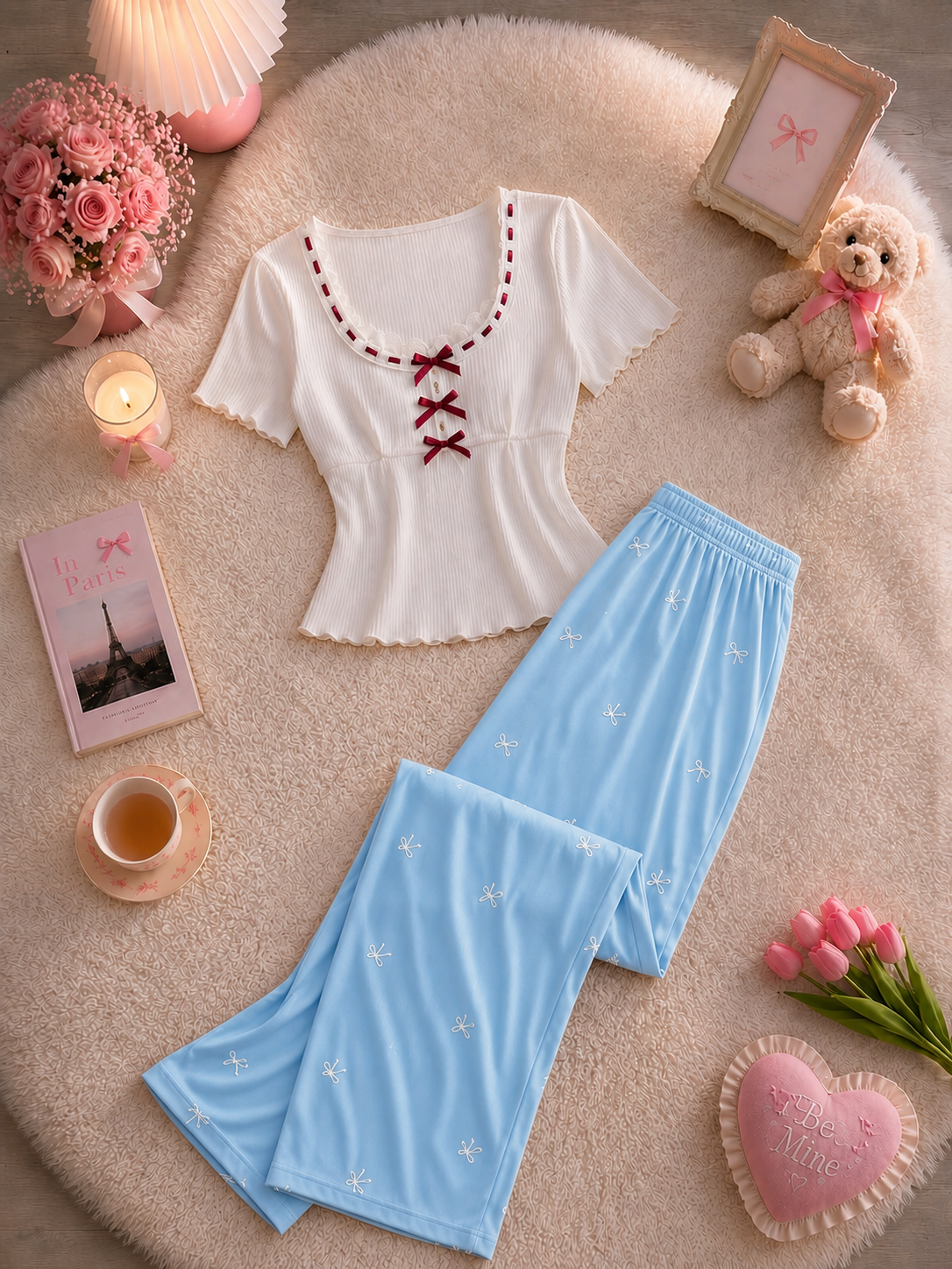 NO1275# Women color option loungewear set wholesale thumbnail 3