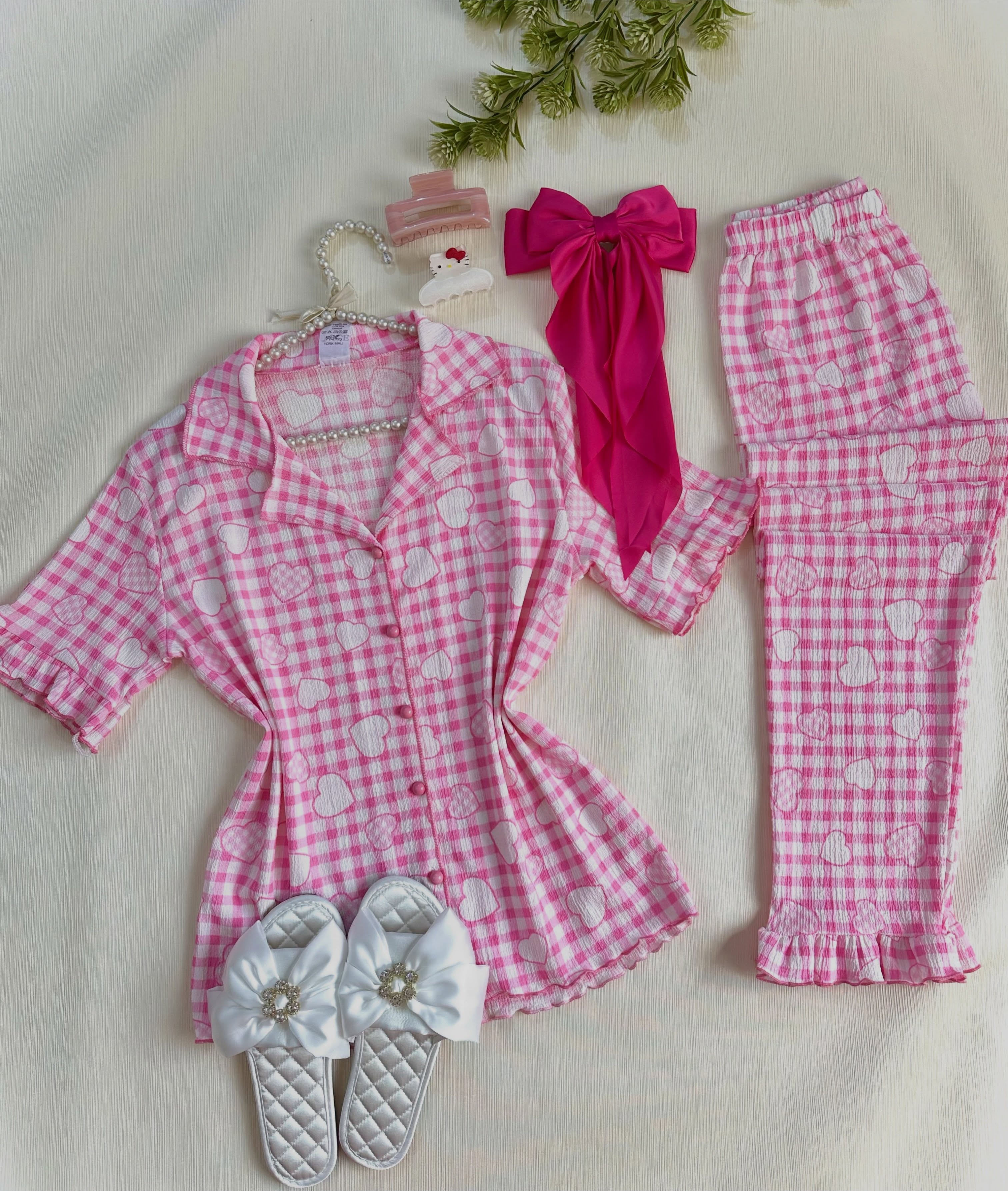 NO1280# Women printed two-piece sleepwear wholesale thumbnail 2