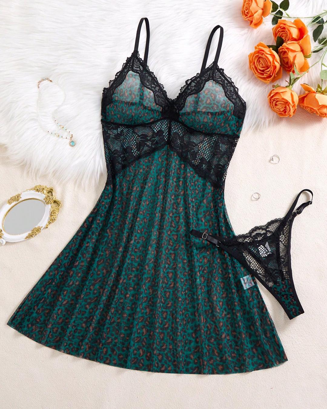 NO9005# Women lace intimate sleepwear wholesale thumbnail 3
