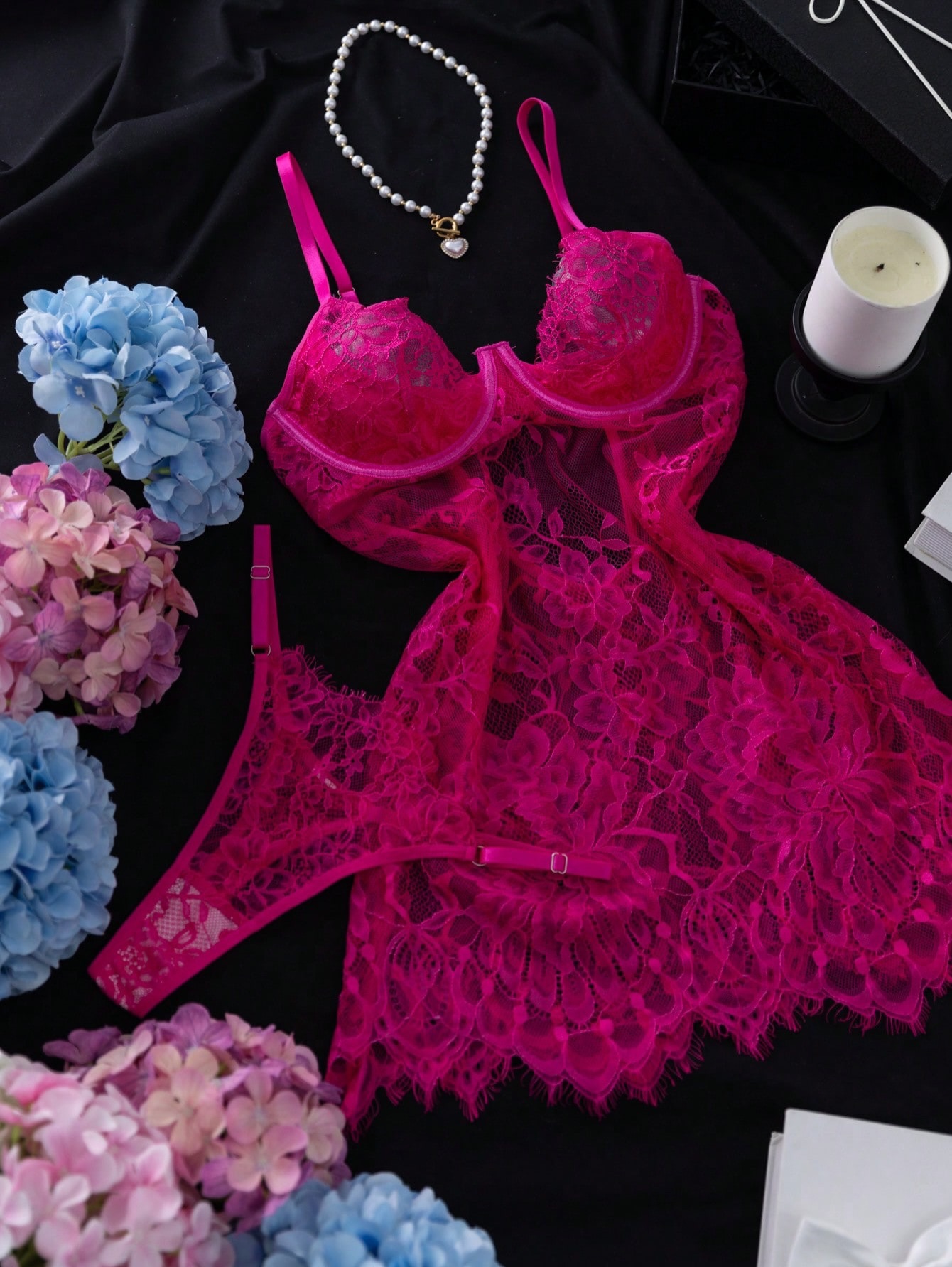 NO9008# Women bridal intimate lingerie set wholesale thumbnail 5