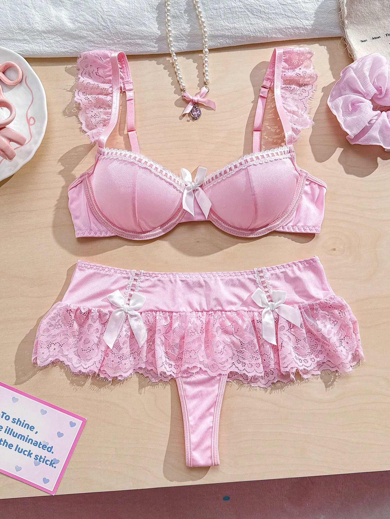 NO9010# Women bridal lingerie set wholesale thumbnail 2