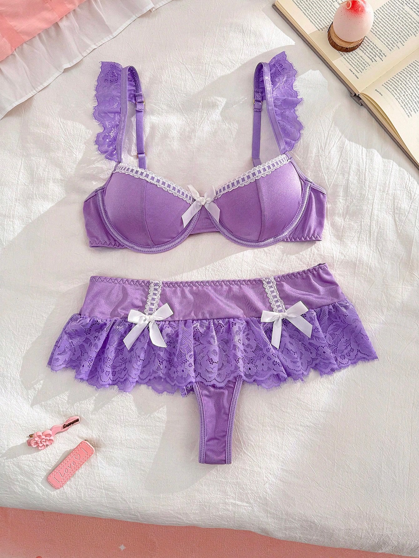 NO9010# Women bridal lingerie set wholesale thumbnail 3