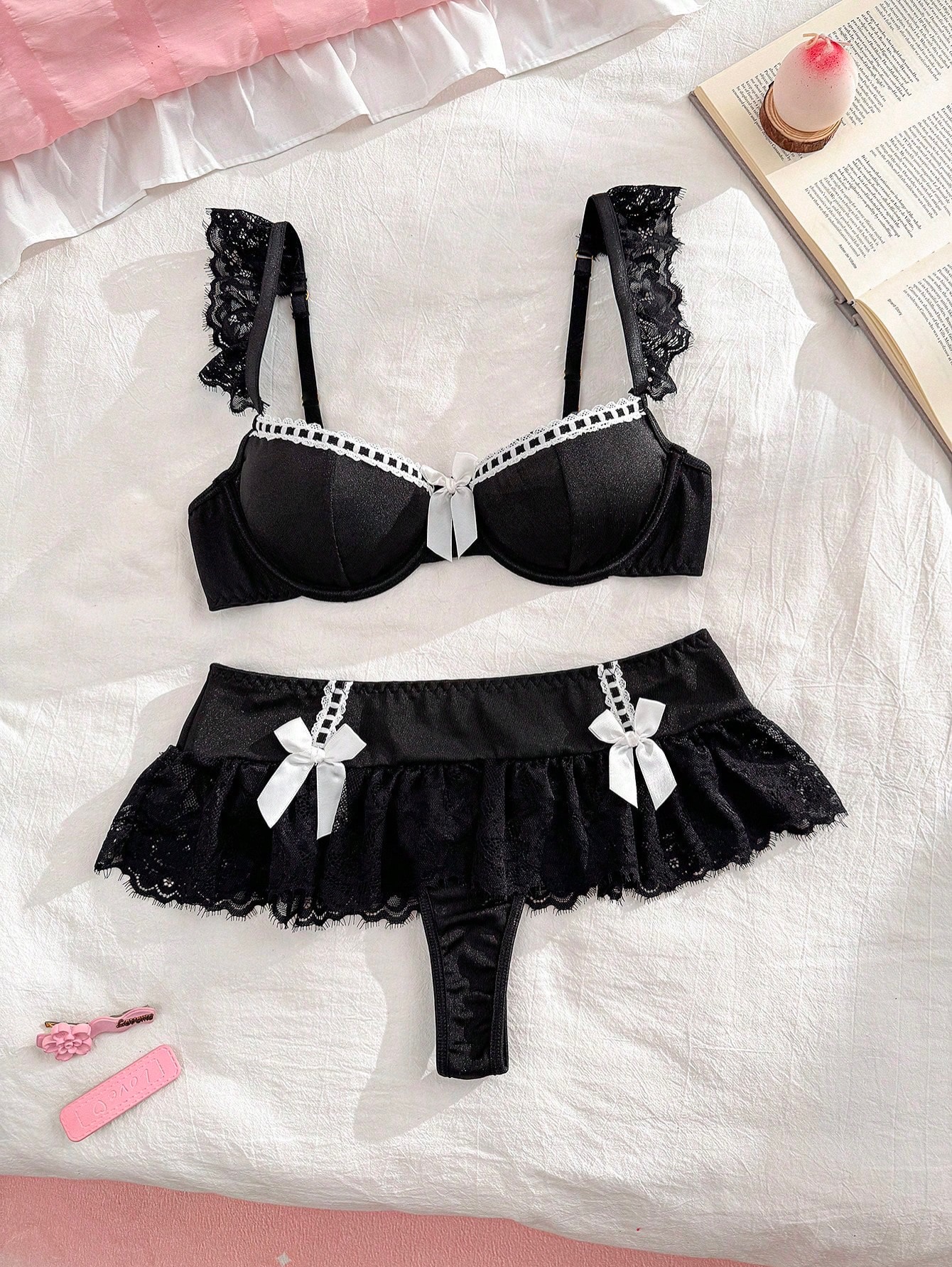 NO9010# Women bridal lingerie set wholesale thumbnail 4