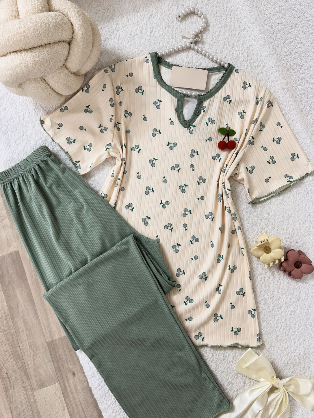 NO702# Women short sleeve printed pajama set supplier for Middle East wholesale buyers