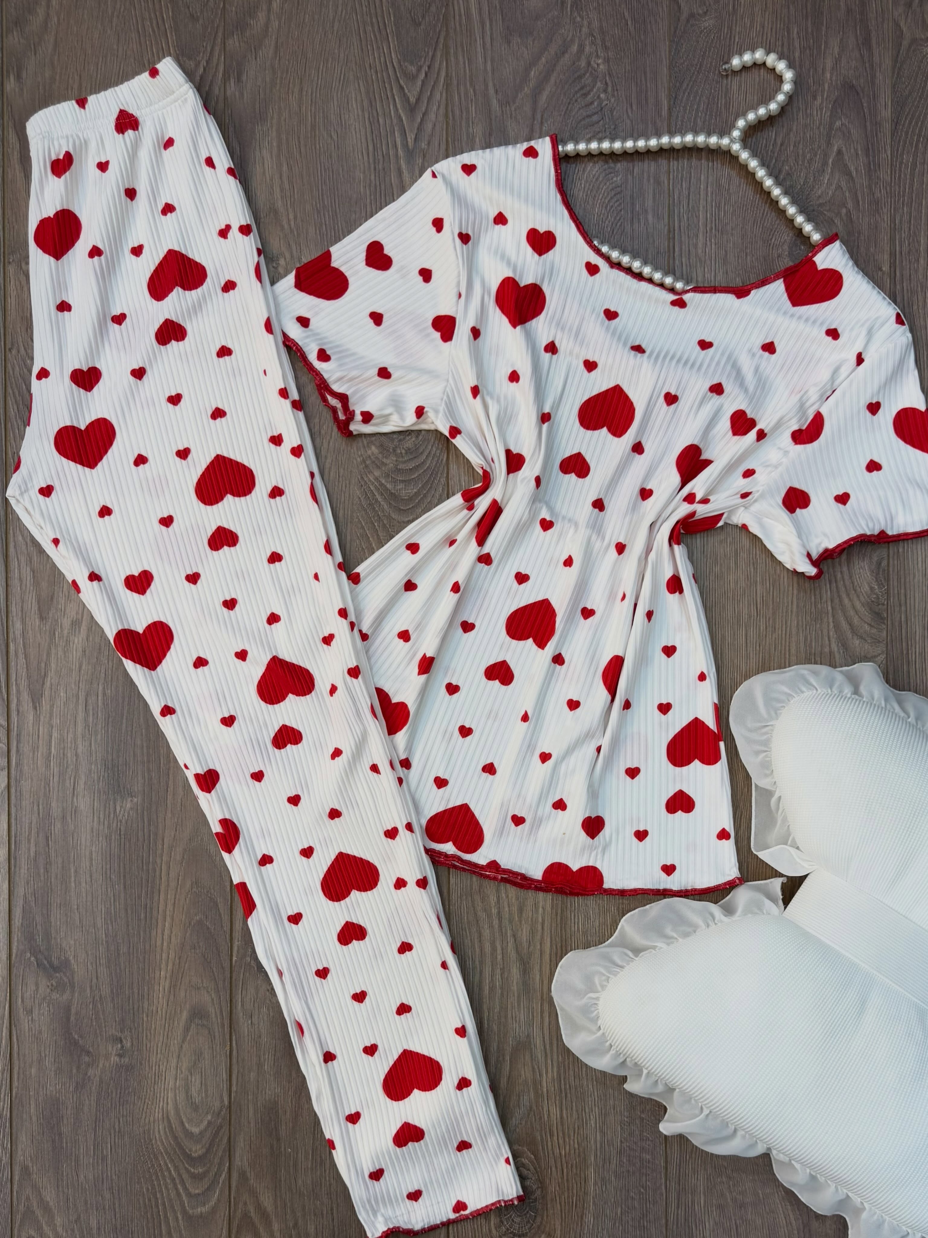 NO1268# Women printed two-piece pajama set wholesale wholesale product image 1