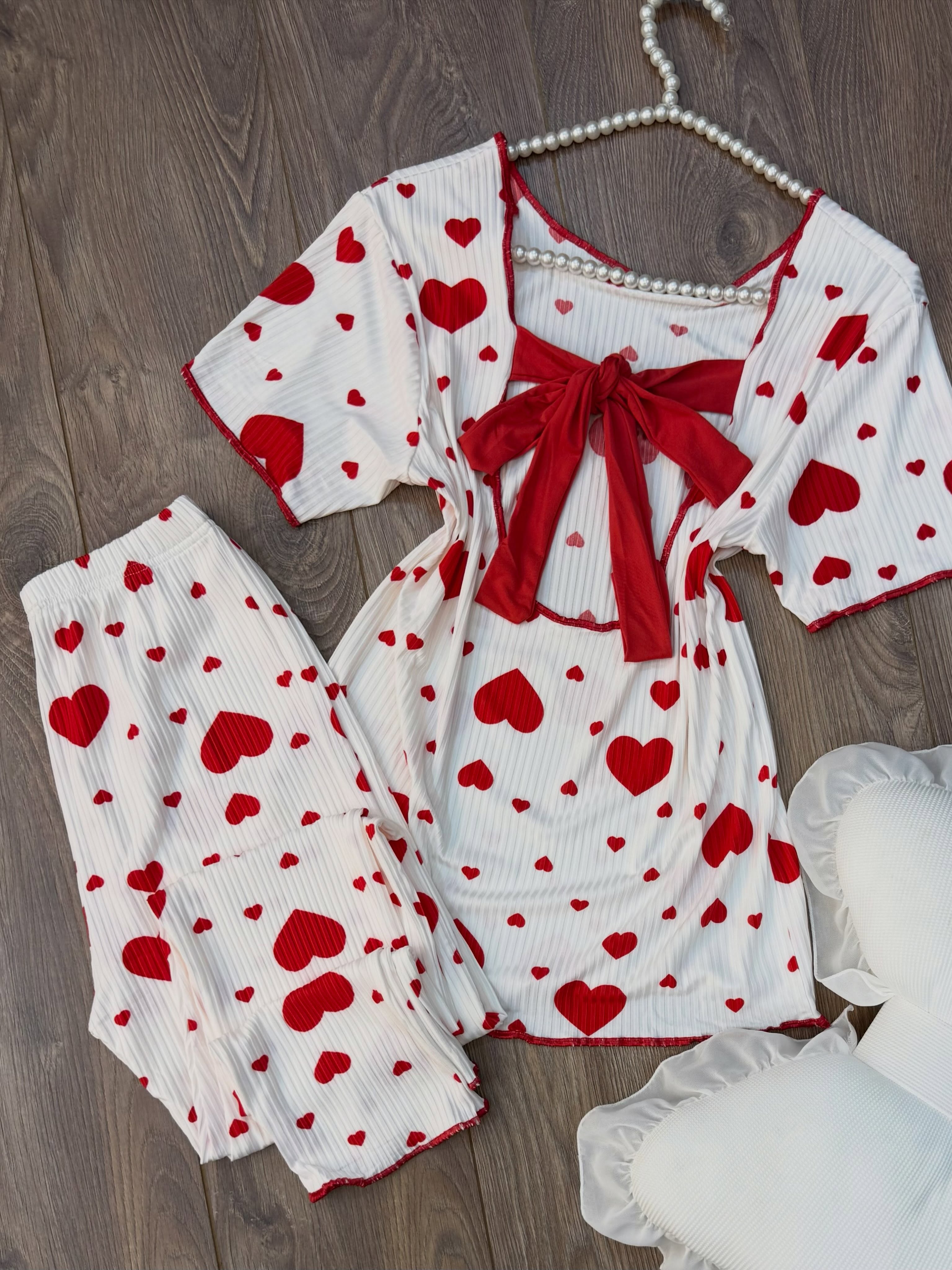 NO1268# Women printed two-piece pajama set wholesale wholesale product image 2