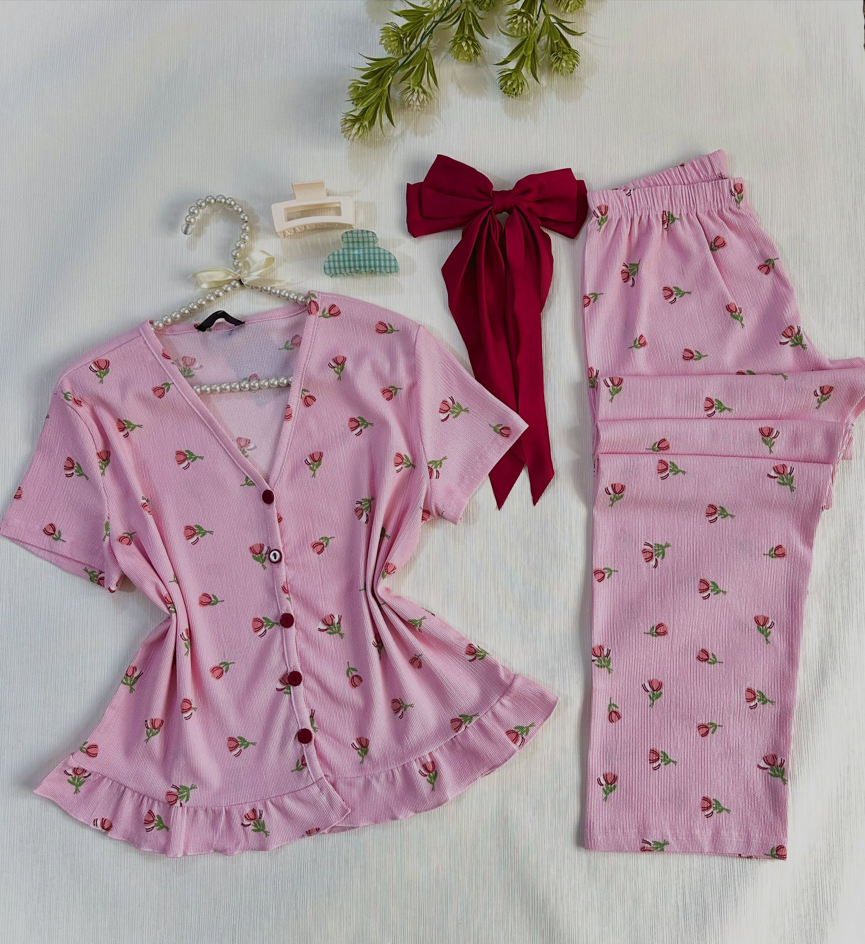 NO1283# Women printed sleepwear style wholesale for Middle East wholesale buyers