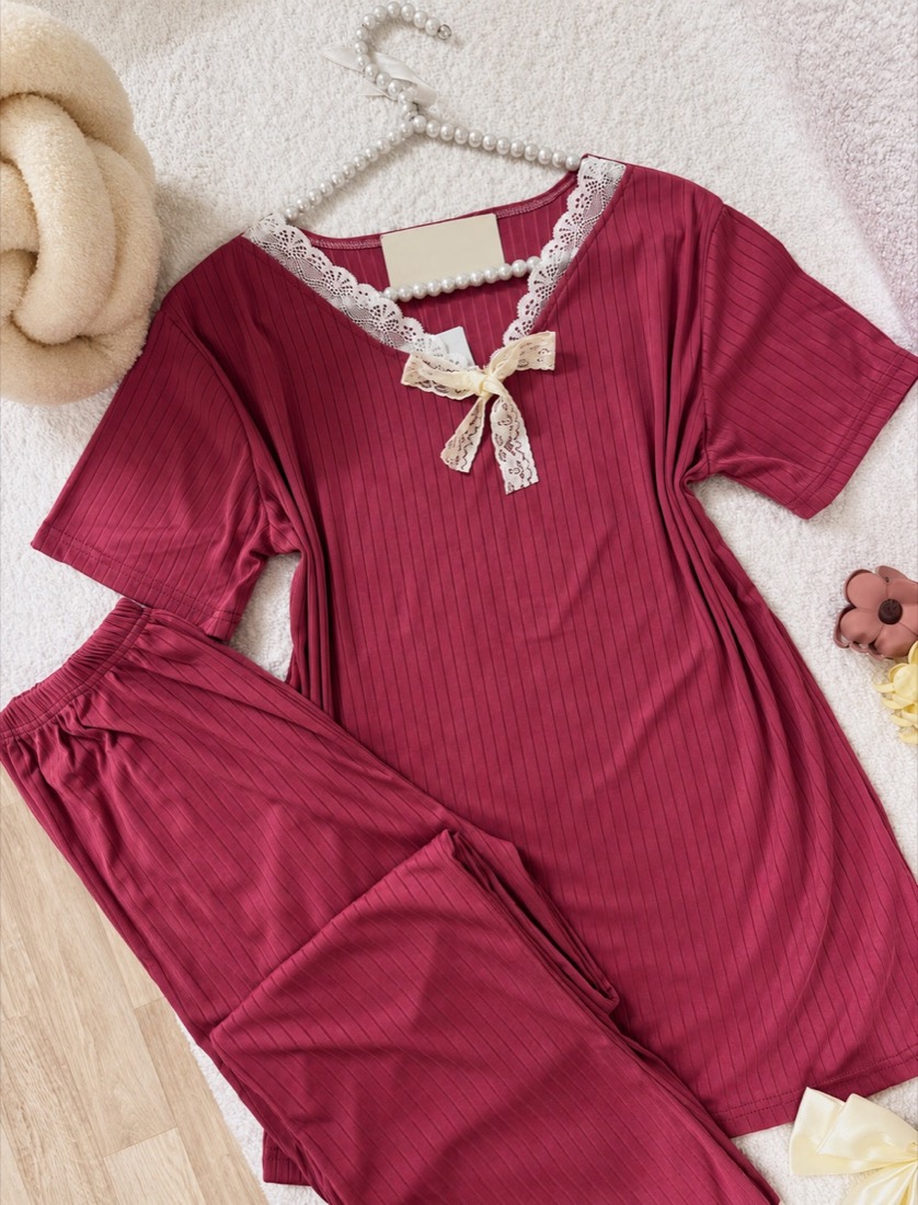 NO703# Women short sleeve loungewear set wholesale wholesale product image 2