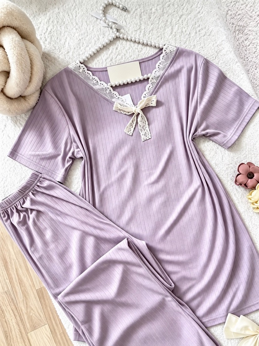 NO703# Women short sleeve loungewear set wholesale wholesale product image 4