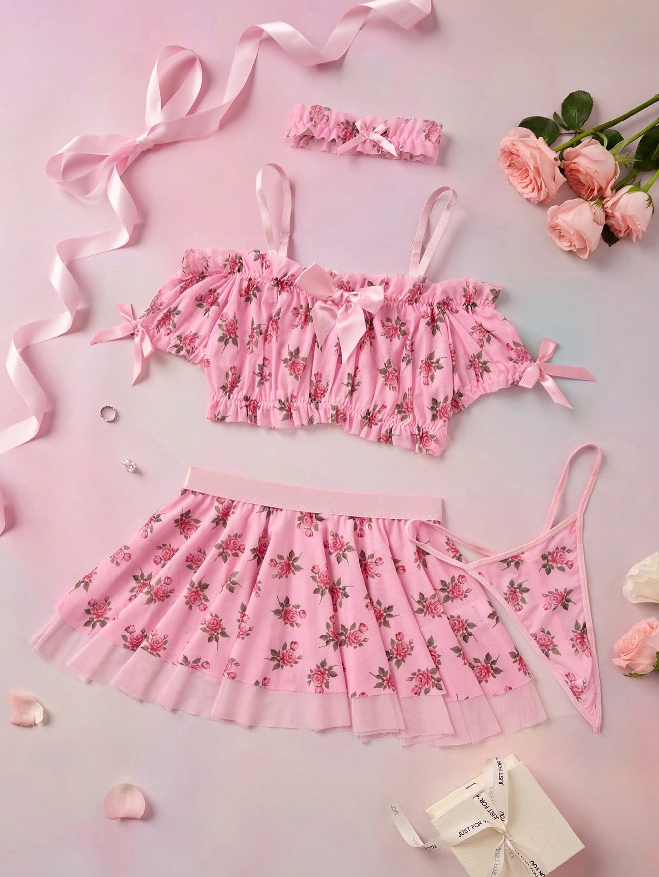 NO9003# Women four-piece bridal lingerie set wholesale wholesale product image 1