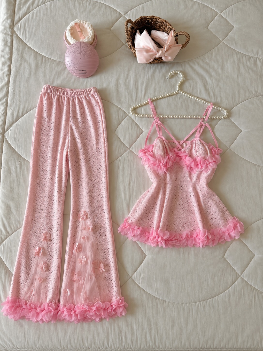 NO9004# Women two-piece mesh lingerie set wholesale wholesale product image 1