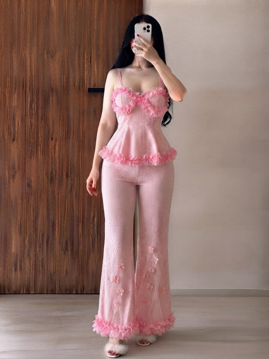 NO9004# Women two-piece mesh lingerie set wholesale wholesale product image 2